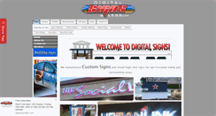 Desktop Screenshot of digitalsigns4less.com