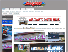 Tablet Screenshot of digitalsigns4less.com